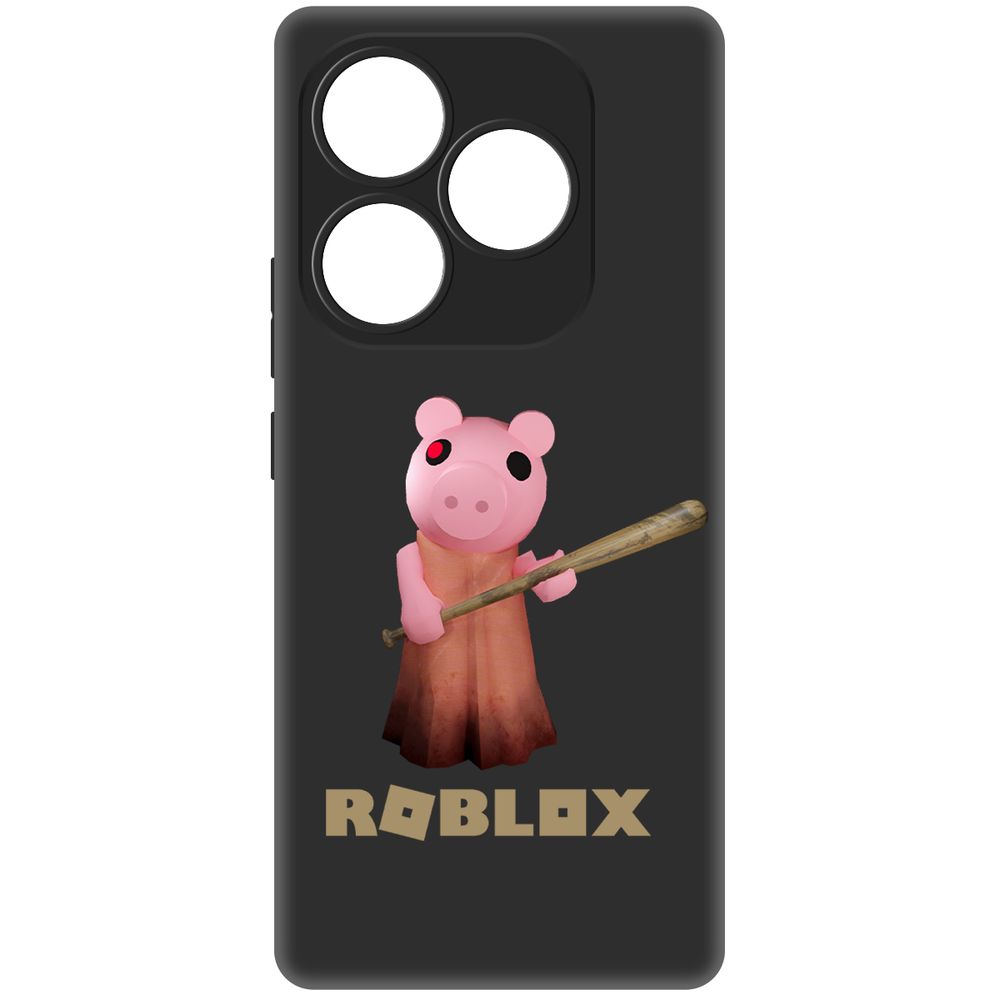 

Чехол-накладка Krutoff Soft Case Roblox-Пигги для Itel S23+ черный