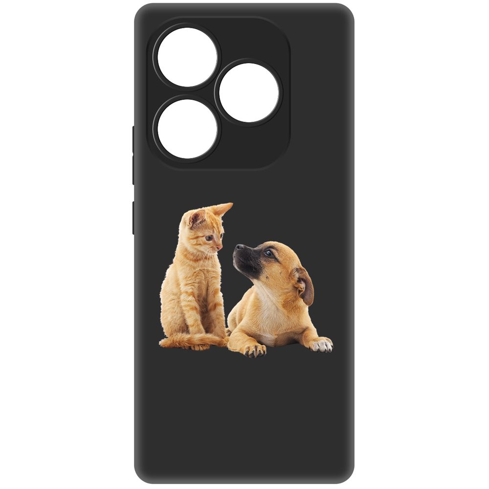 

Чехол-накладка Krutoff Soft Case Лучшие друзья для Itel S23+ черный