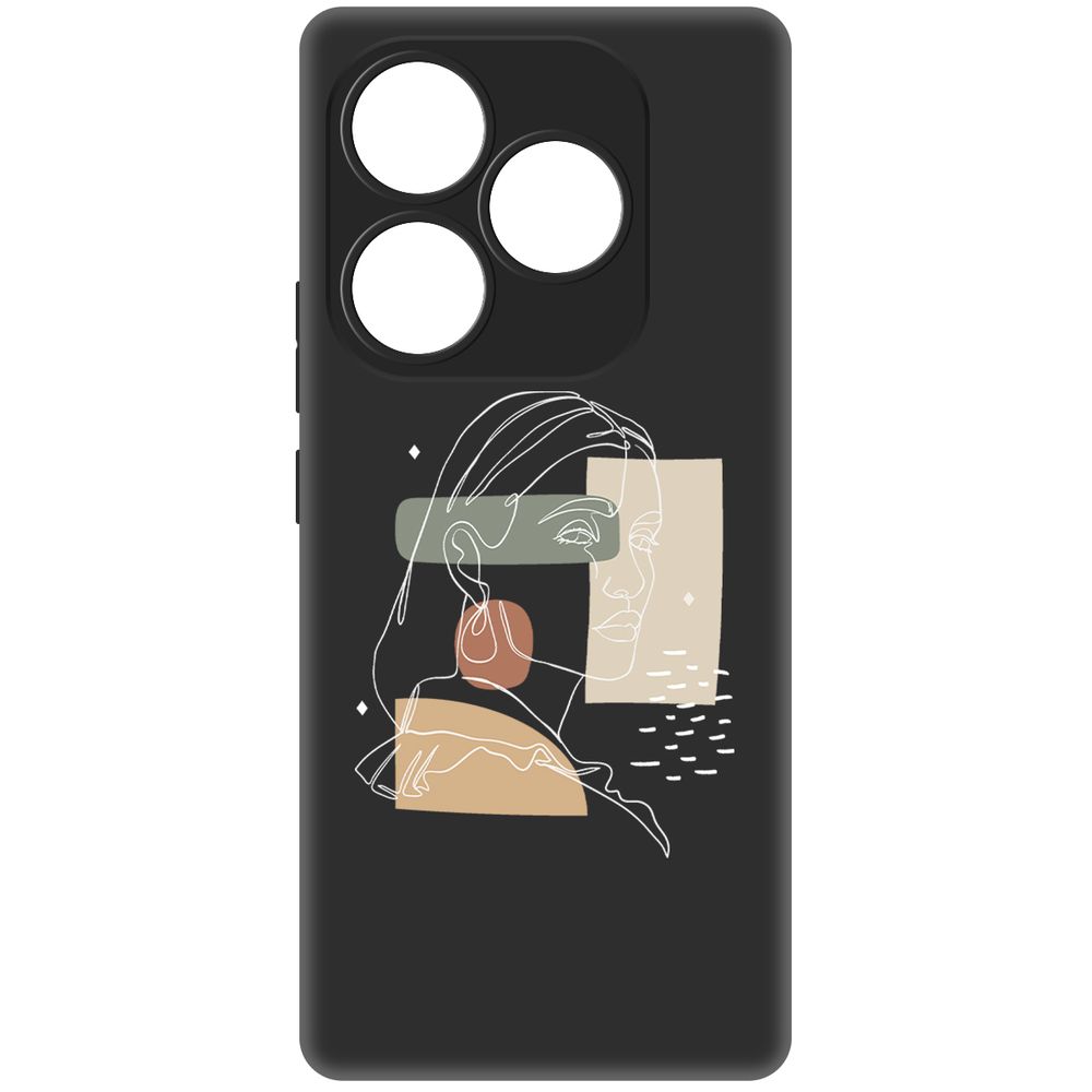 

Чехол-накладка Krutoff Soft Case Уверенность для Itel S23+ черный