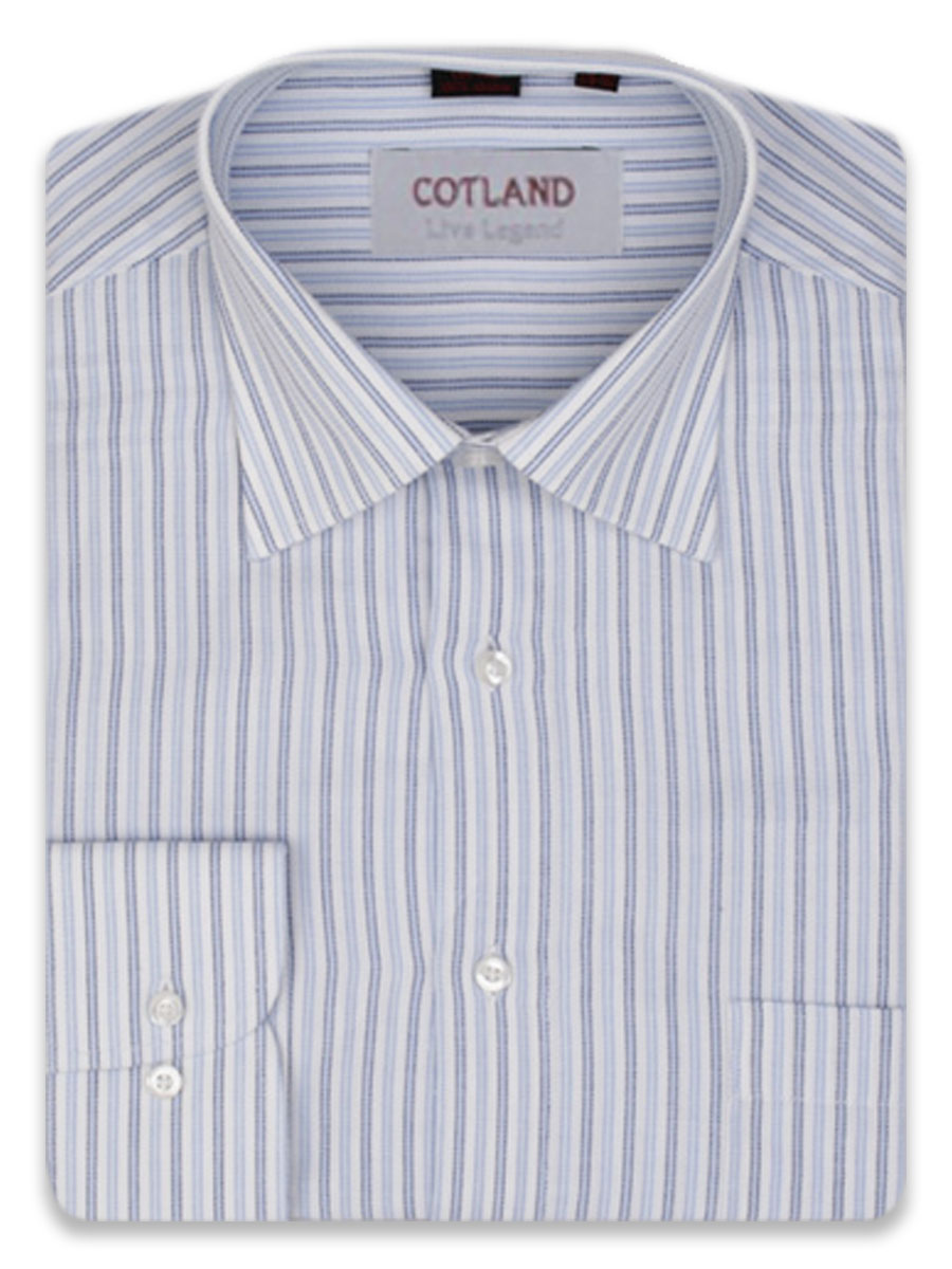 Рубашка мужская Cotland AVR1145 голубая 40/178-186