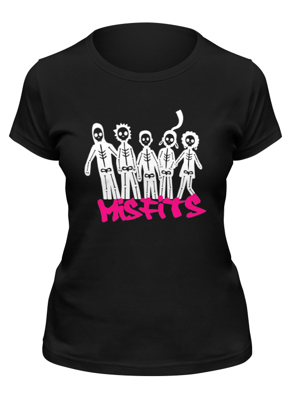 

Футболка женская Printio Misfits черная 2XL, Черный, Misfits