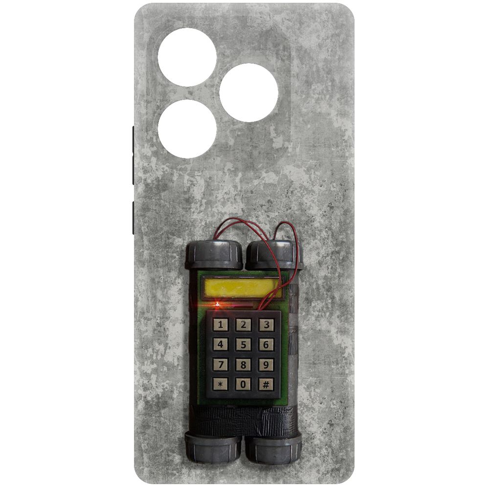 Чехол-накладка Krutoff Soft Case Cтандофф 2 (Standoff 2) - C4 для Itel S23+ черный