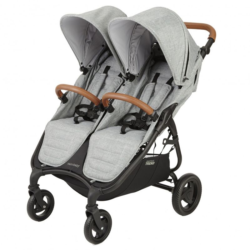 Коляска для двойни Valco Baby Snap Duo Trend Grey Marle 9938 коляска slim twin tailormade grey marle valco baby