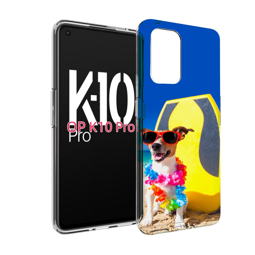 

Чехол MyPads Гавайская-собака для OPPO K10 Pro, Прозрачный, Tocco