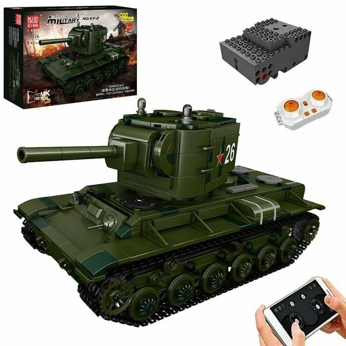 

Конструктор MOULD KING Тяжелый танк КВ-2 20026, 20026