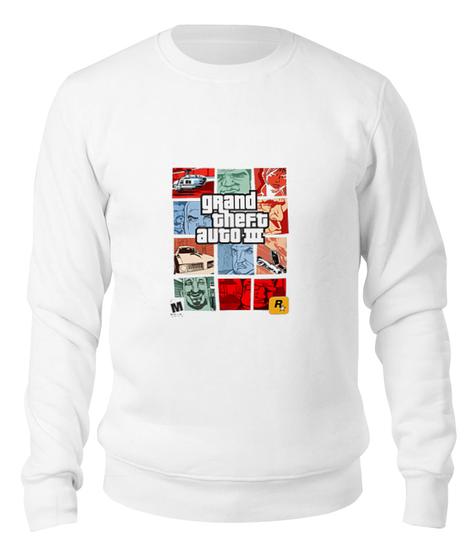 

Свитшот унисекс Printio Gta 3 белый M, Gta 3