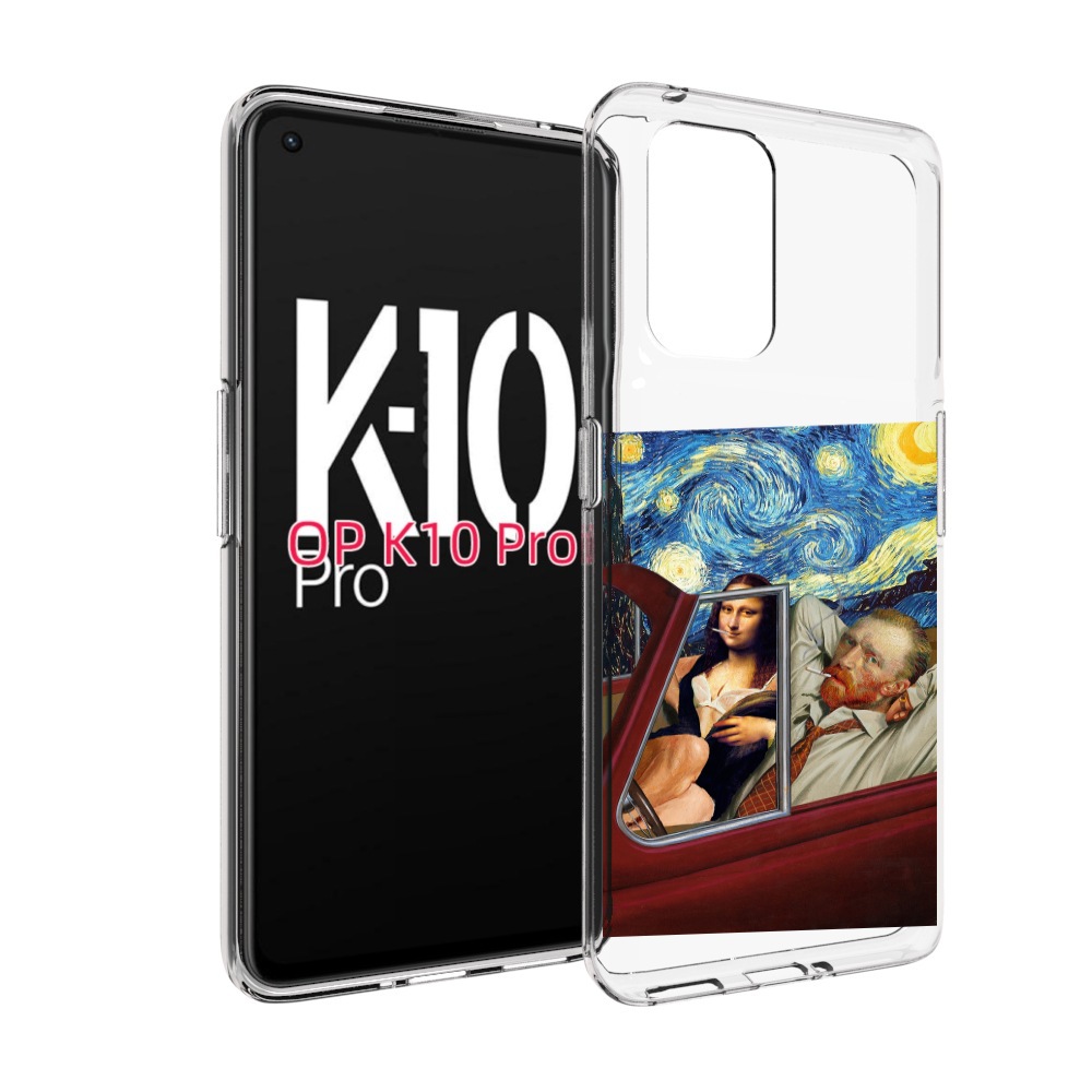 

Чехол MyPads Да-Винчи-в-одном для OPPO K10 Pro, Прозрачный, Tocco