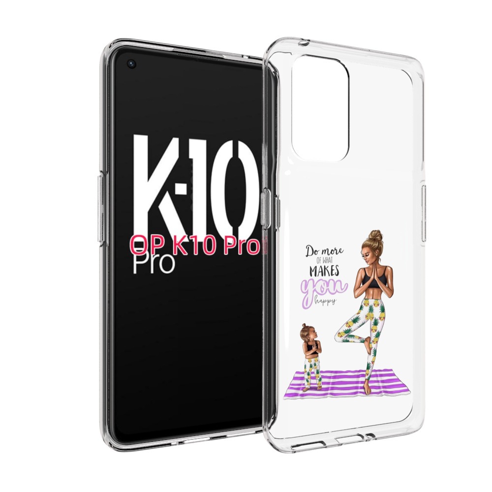 

Чехол MyPads Девочки-в-ананасах для OPPO K10 Pro, Прозрачный, Tocco