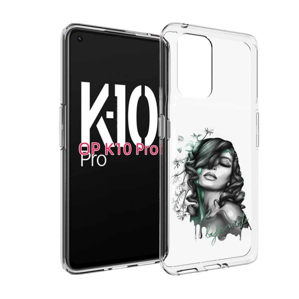 

Чехол MyPads Девушка 2 для OPPO K10 Pro, Прозрачный, Tocco