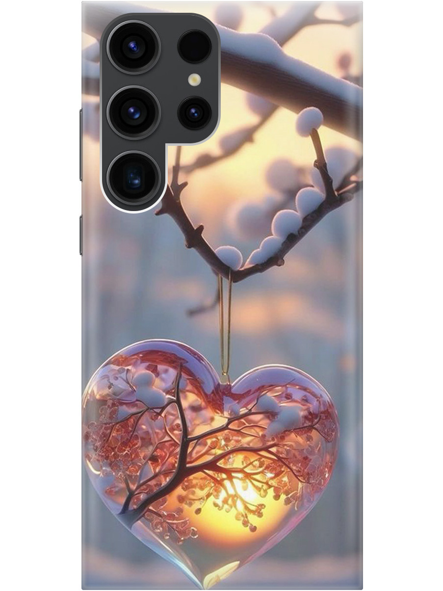 

Силиконовый чехол на Samsung Galaxy S23 Ultra с принтом "Ледяное сердце", Прозрачный;белый;желтый;оранжевый, 767959491