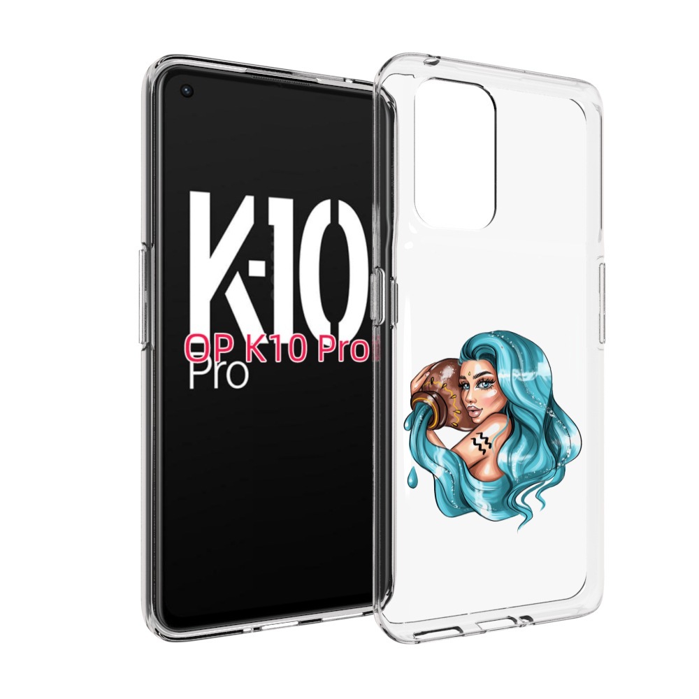 

Чехол MyPads Девушка-Водолей для OPPO K10 Pro, Прозрачный, Tocco