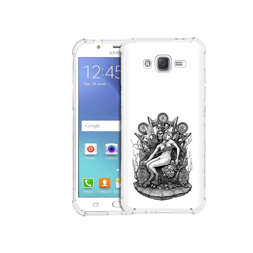 

Чехол MyPads Tocco для Samsung Galaxy J5 (2015) девушка на троне (PT15272.579.309), Прозрачный, Tocco