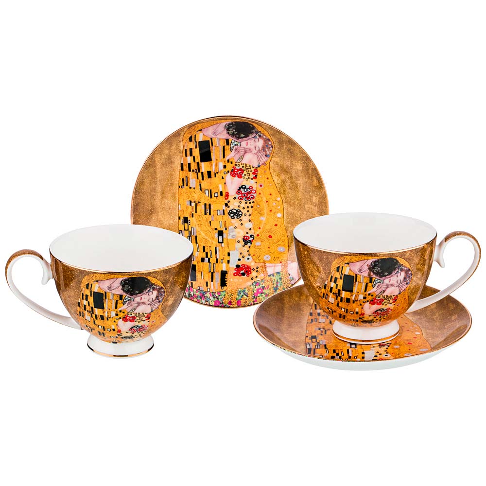 

Lefard ЧАЙНЫЙ НАБОР НА 2 ПЕРСОНЫ ПОЦЕЛУЙ (Г. КЛИМТ) 4 ПР. 250 МЛ ЗОЛОТОЙ (КОР=12ШТ.)