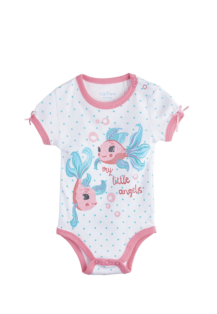 

Боди детское Kari baby SS19B16501233 белый р.62, SS19B16501233