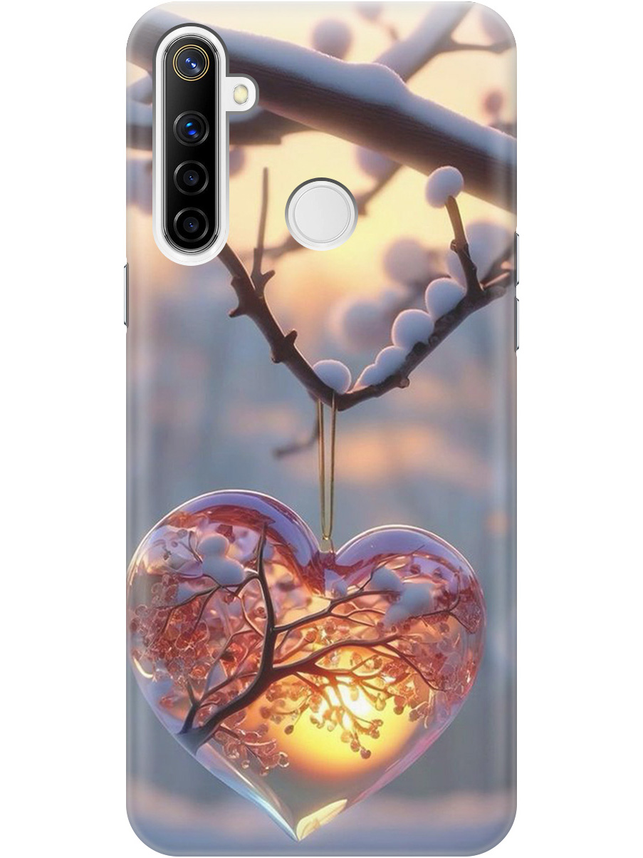 

Силиконовый чехол на realme 5 / 6i / C3 с принтом "Ледяное сердце", Прозрачный;белый;желтый;оранжевый, 726149691