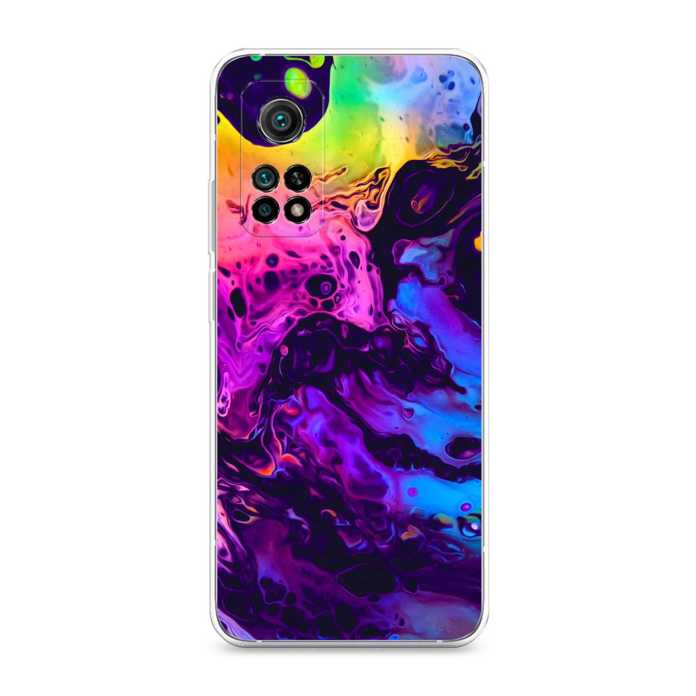 

Силиконовый чехол "ACID fluid" на Xiaomi Mi 10T, Разноцветный, 39350-3