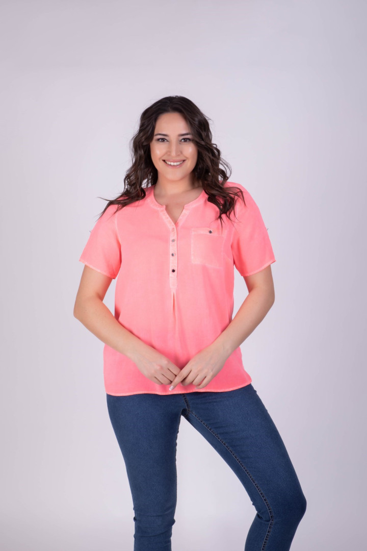 

Блуза женская My Line Moda 339 розовая 46 RU (товары доставляются из-за рубежа), 339