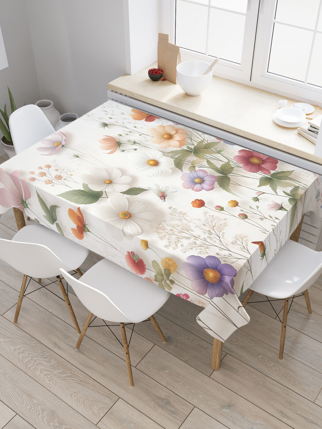 

Скатерть JoyArty Цветочная россыпь 180х145, tc_sd2940_180x145, Зеленый, Цветочная россыпь