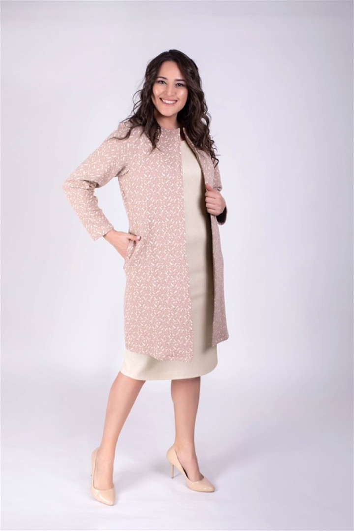 

Пальто женское My Line Moda 434 розовое 52 RU (товары доставляются из-за рубежа), 434