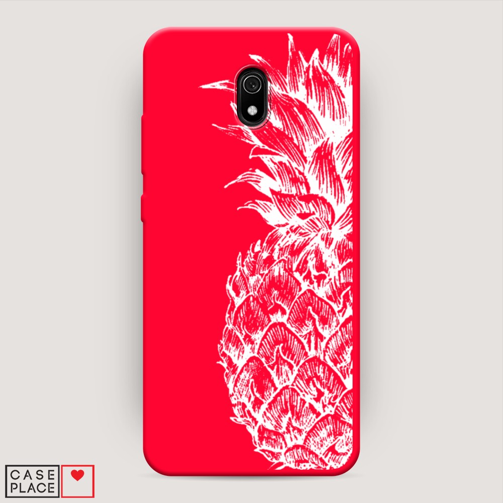 

Чехол Awog на Xiaomi Redmi 8A "Ананас графика белая", Разноцветный, 37253-1