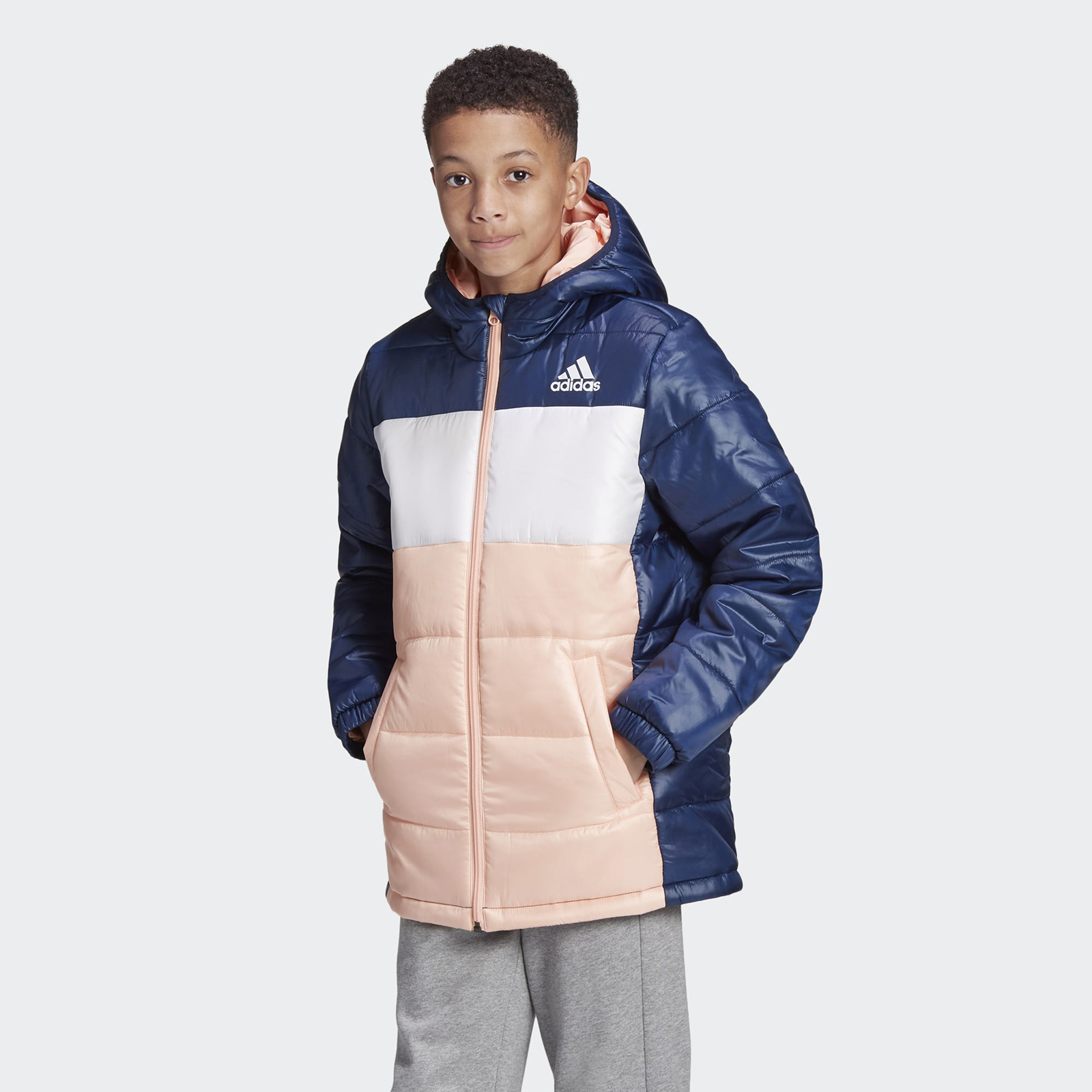 фото Куртка adidas yk j padded jacket fk5868 цв.синий р. 122