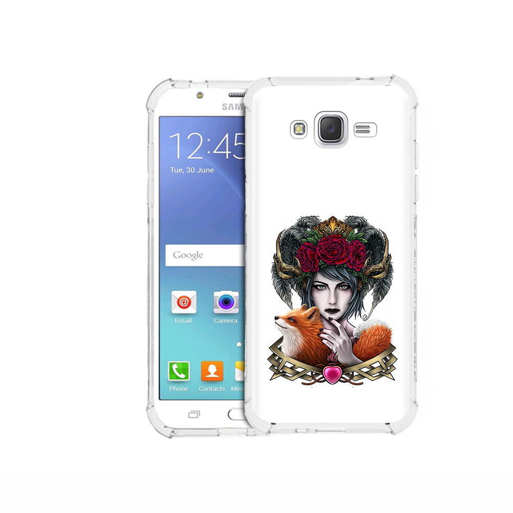 

Чехол MyPads Tocco для Samsung Galaxy J5 (2015) девушка с лисой (PT15272.579.314), Прозрачный, Tocco