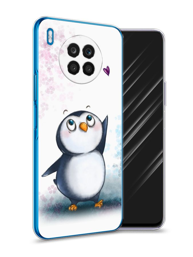 

Чехол Awog на Huawei Nova 8i "Пингвин и сердечко", Разноцветный, 6106350-1