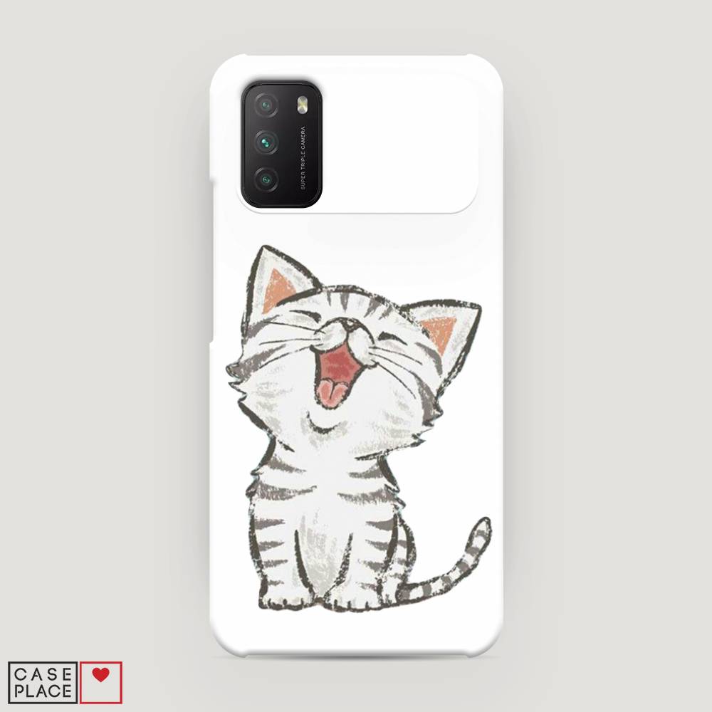

Пластиковый чехол "Котенок рисованный" на Xiaomi Poco M3, 39520-1