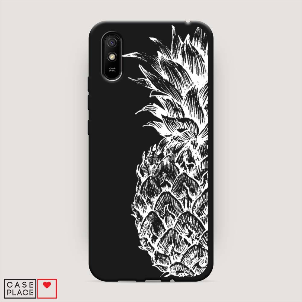 

Чехол Awog на Xiaomi Redmi 9A "Ананас графика белая", Разноцветный, 38952-1