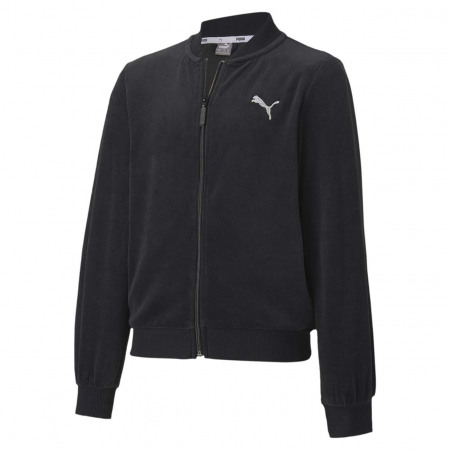 фото Ветровка puma alpha velvet full-zip g 58330501 цв.черный р. 110