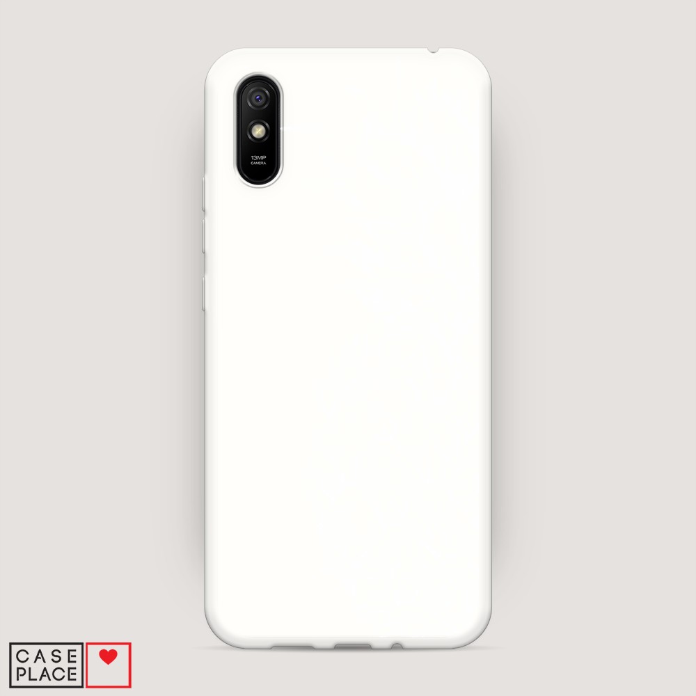 

Матовый силиконовый чехол "Ананас графика белая" на Xiaomi Redmi 9A, 38957-1
