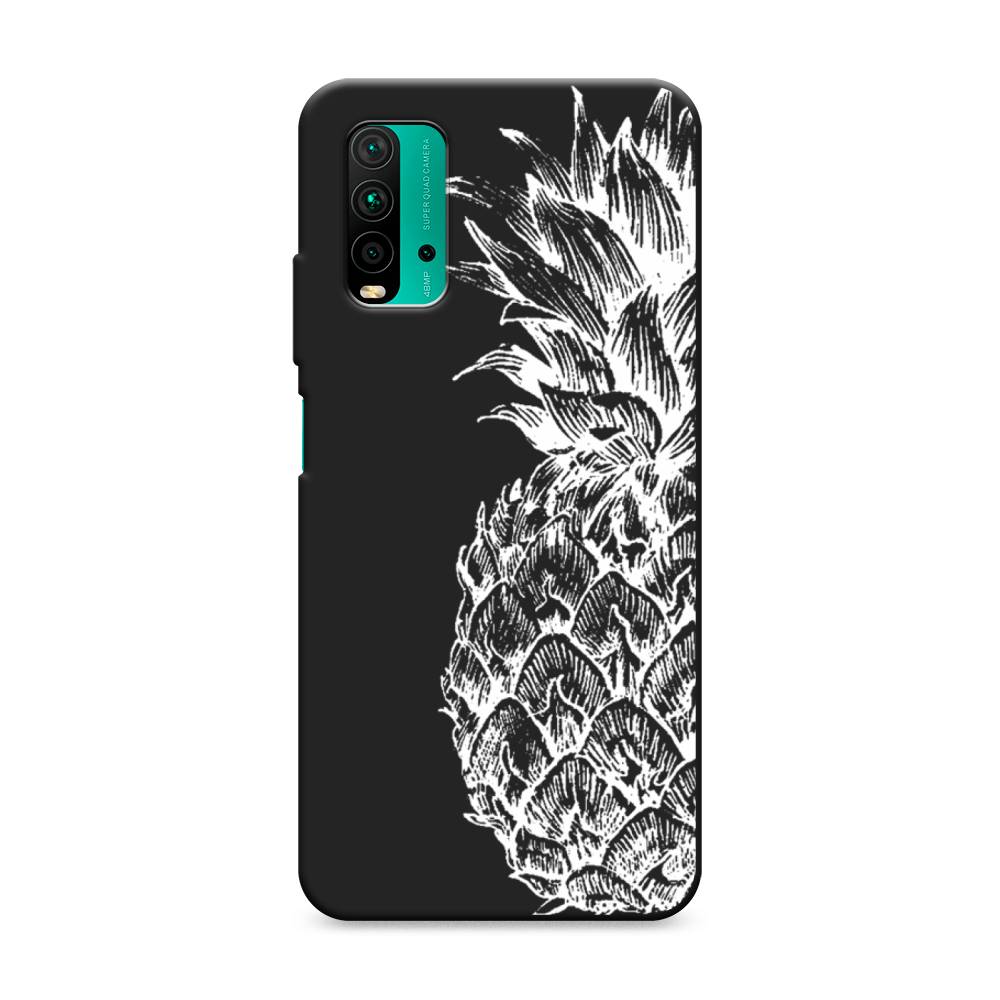 

Чехол Awog на Xiaomi Redmi 9T "Ананас графика белая", Разноцветный, 39852-1