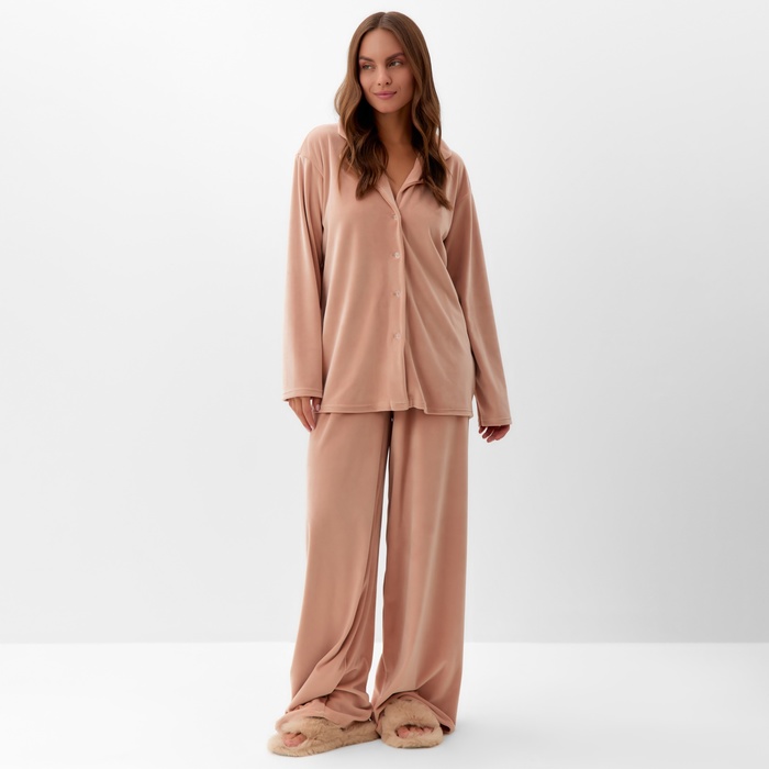 

Пижама женская KAFTAN 10610231 бежевая 52-54 RU, Бежевый, 10610231