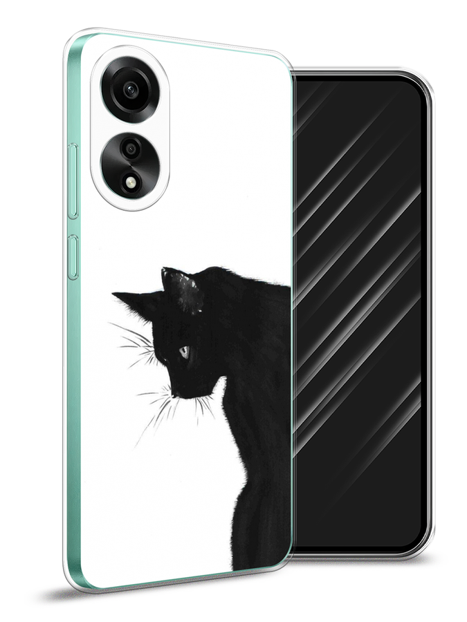 

Чехол Awog на Oppo A78 4G "Black cat", Черный;белый, 2514750-1