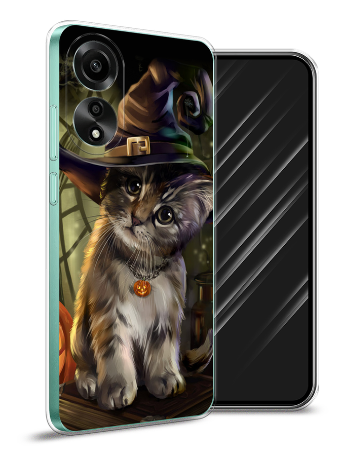 

Чехол Awog на Oppo A78 4G "Кот на Хэллоуин", Зеленый;серый, 2514750-1