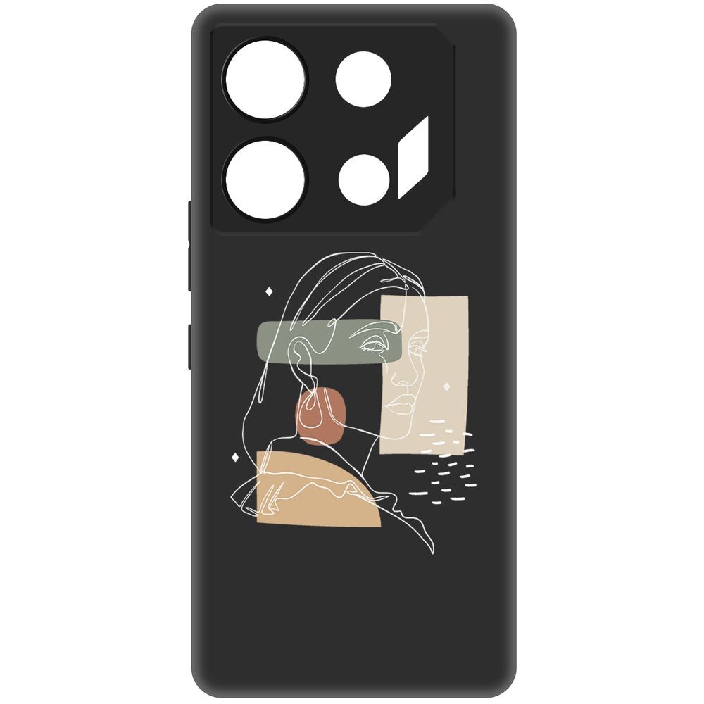 

Чехол-накладка Krutoff Soft Case Уверенность для Infinix GT 10 Pro черный