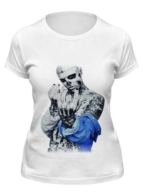 

Футболка женская Printio Zombie boy белая 2XL, Белый, Zombie boy