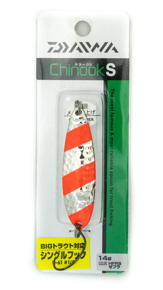 

Блесна Daiwa Chinook S 14g HFRS Zebra, Белый;красный