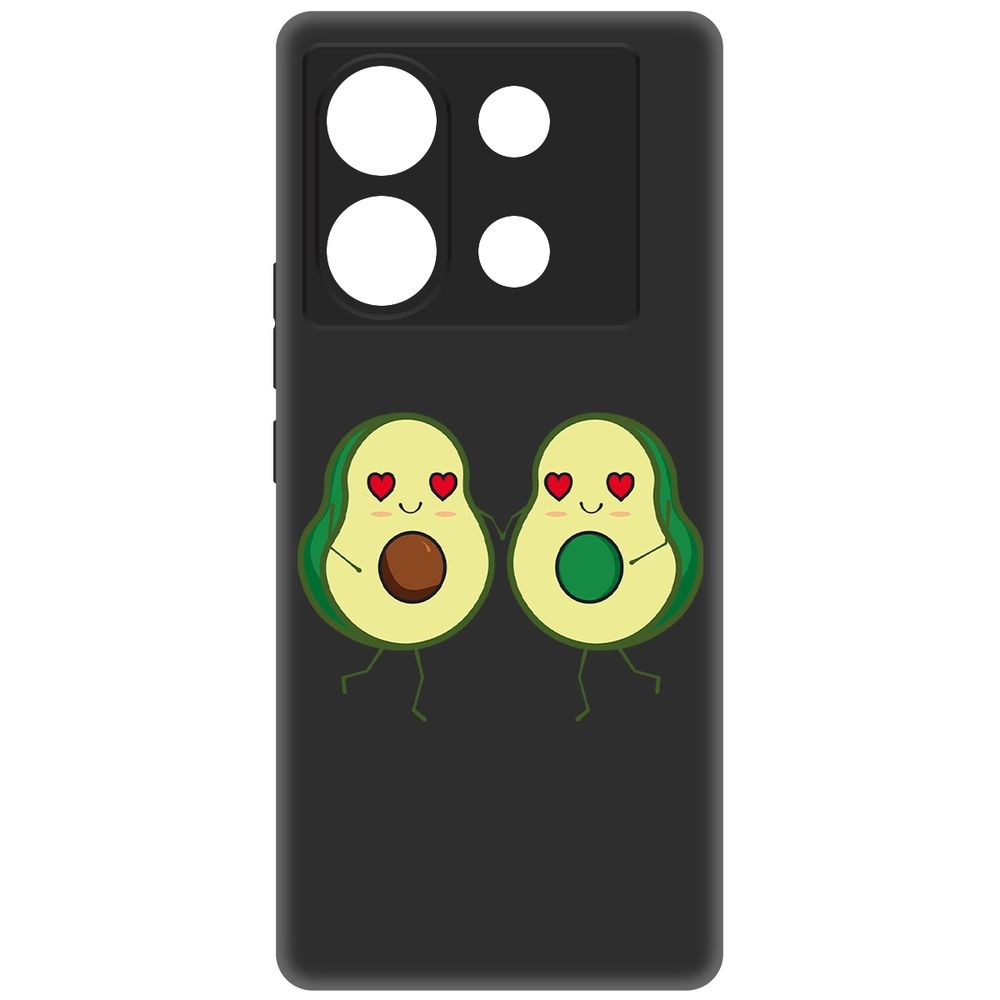 

Чехол-накладка Krutoff Soft Case Авокадо Пара для Infinix Zero 30 5G черный