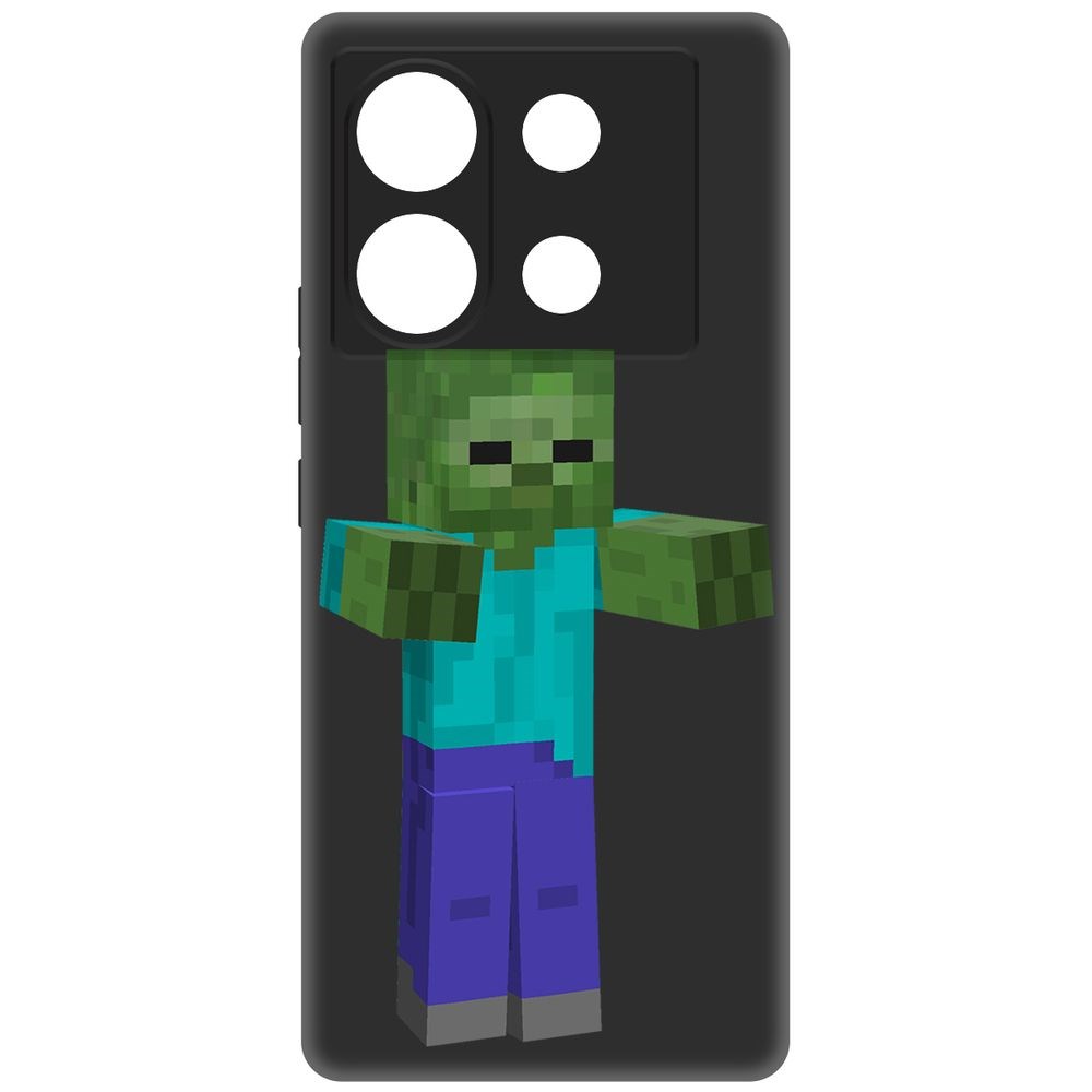 

Чехол-накладка Krutoff Soft Case Minecraft-Гигант для Infinix Zero 30 5G черный