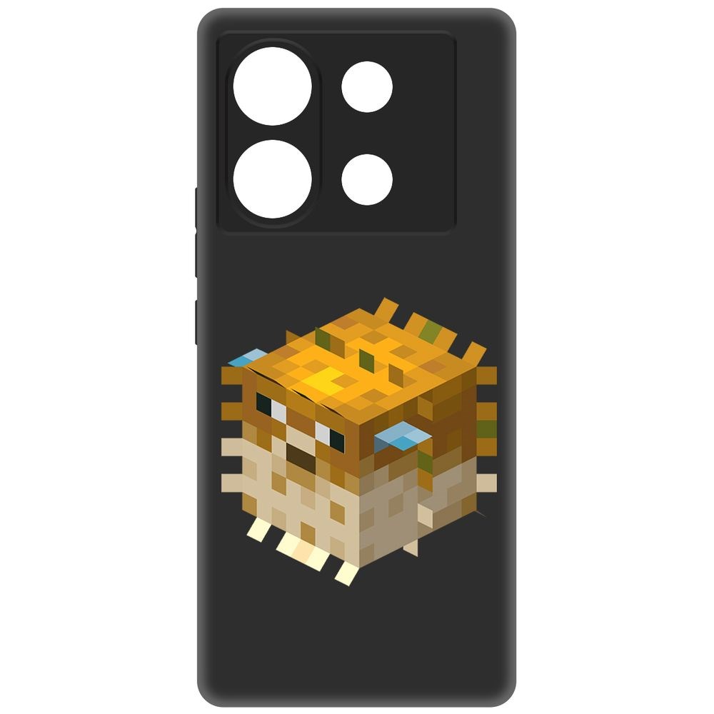 

Чехол-накладка Krutoff Soft Case Minecraft-Иглобрюх для Infinix Zero 30 5G черный