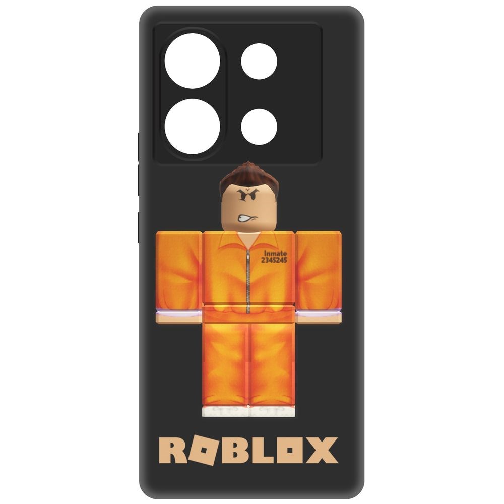 Чехол-накладка Krutoff Soft Case Roblox-Заключенный для Infinix Zero 30 5G черный