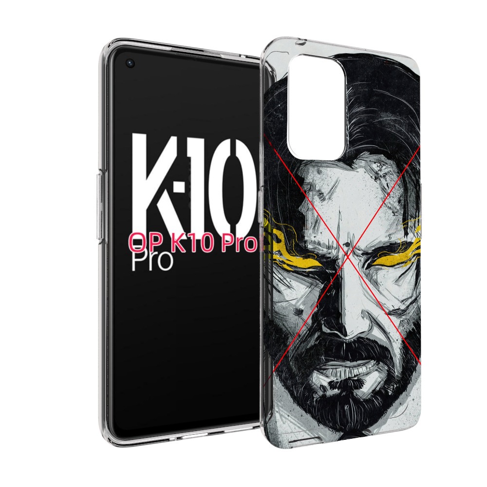 

Чехол MyPads Джон-Уик для OPPO K10 Pro, Прозрачный, Tocco
