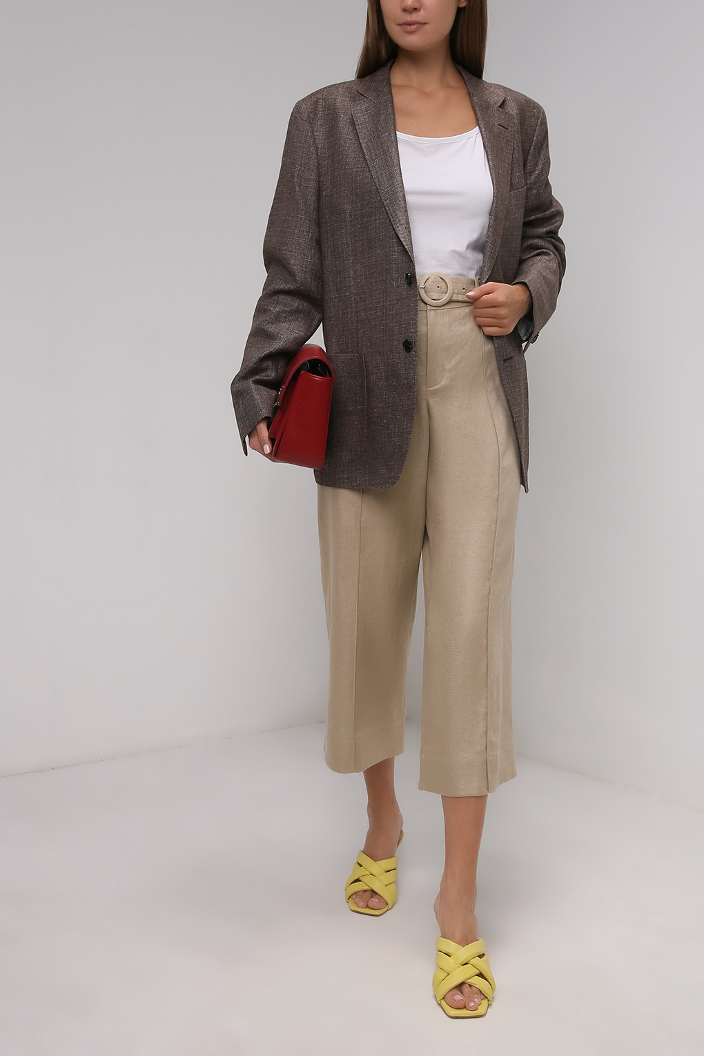 

Брюки женские HOBBS 0121/8052/9094L00 желтые 14, Желтый, 0121/8052/9094L00