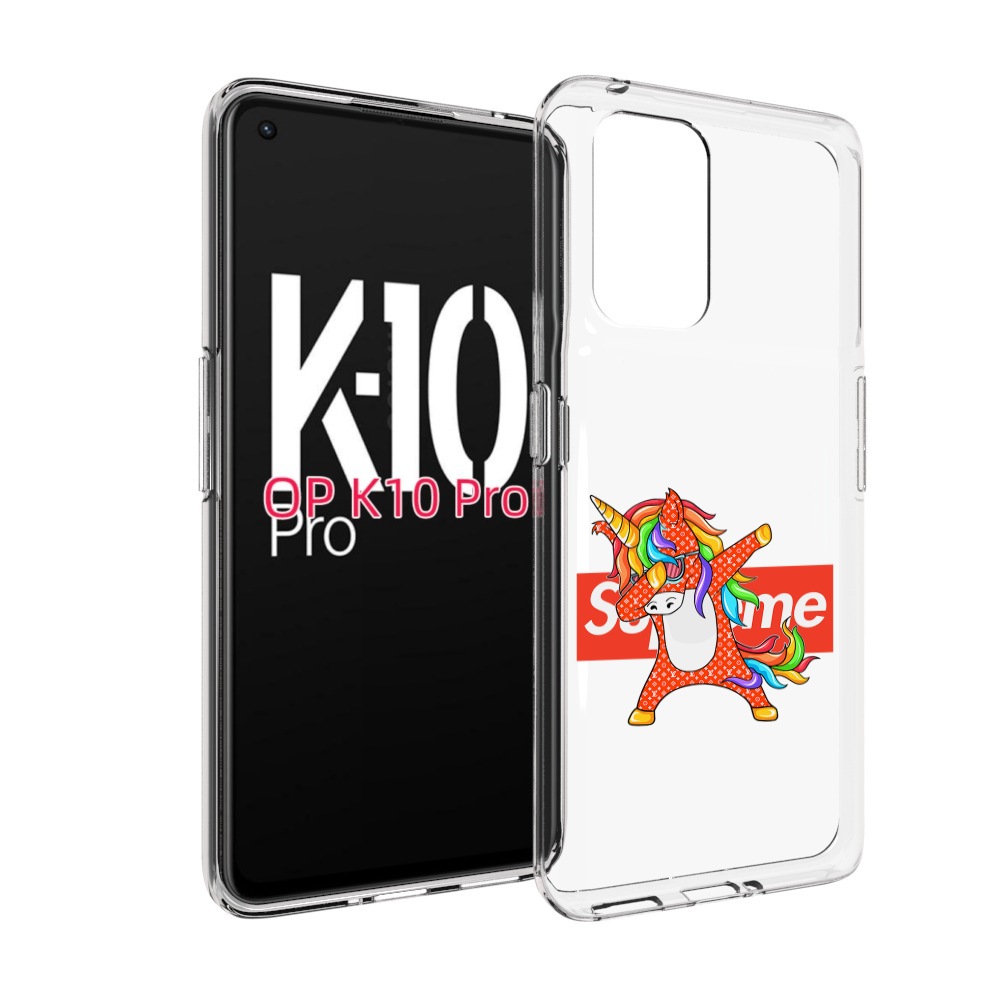 

Чехол MyPads Единорог-суприм для OPPO K10 Pro, Прозрачный, Tocco