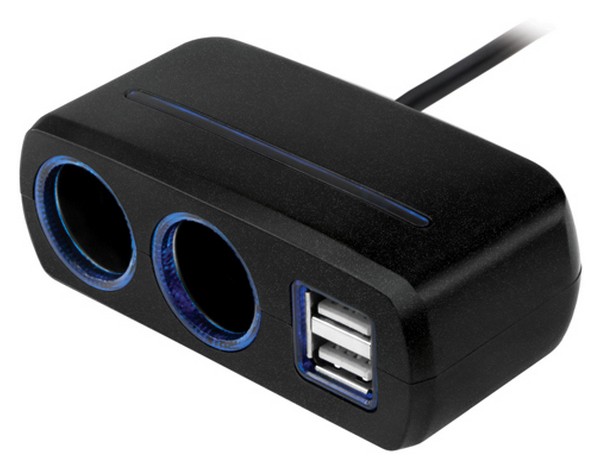 Разветвитель для прикуривателя Neoline SL-221 10A 4 гн 2 USB 341430 49000₽