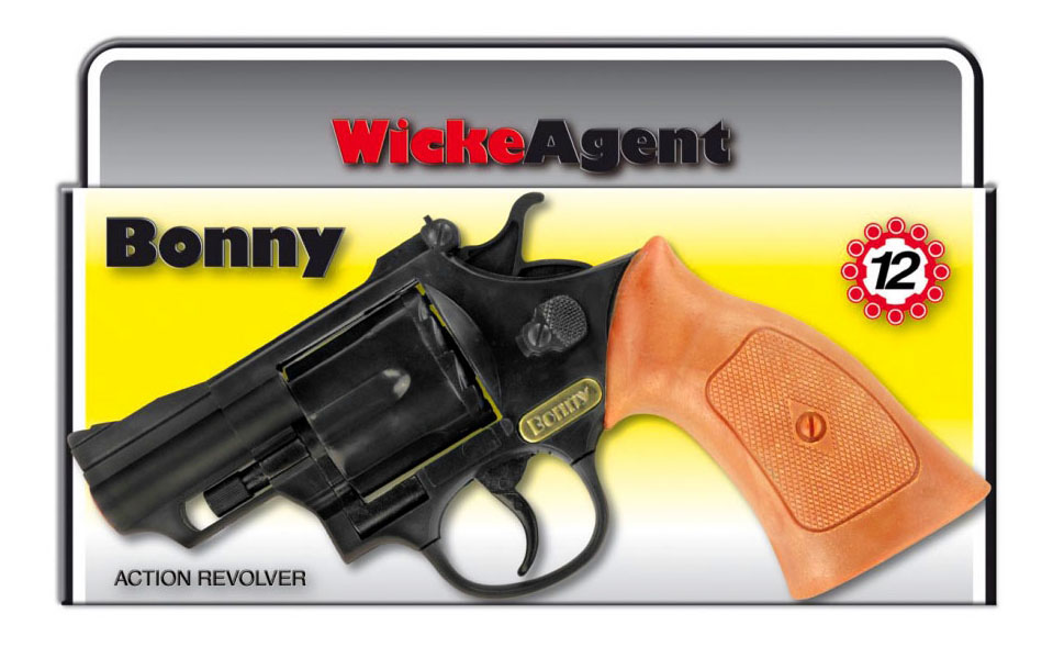 Пистолет игрушечный Bonny 12-зарядные Gun, Agent 238mm, упаковка-короб