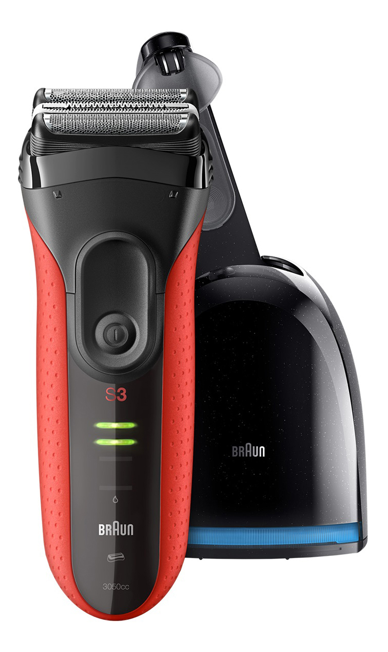 фото Электробритва braun 3050cc red