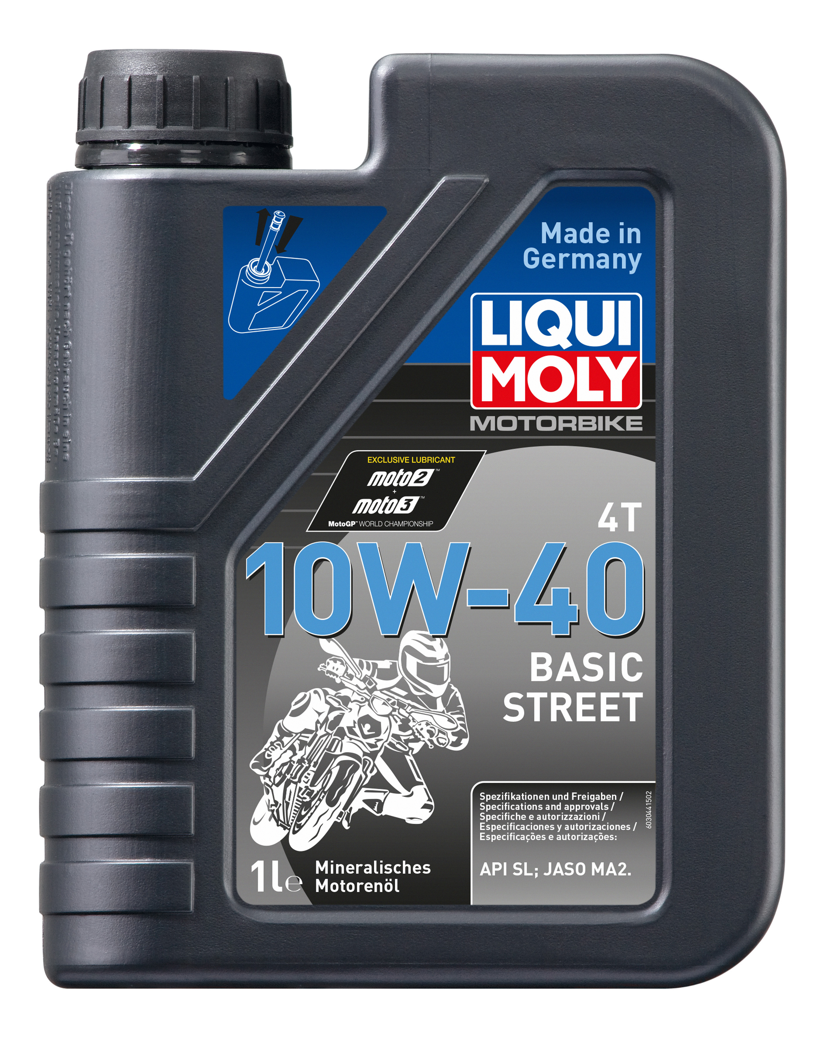 фото Моторное масло liqui moly motorbike 4t basic street 10w-40 1л