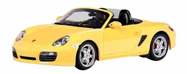 

Автомобиль Welly Porsche Boxster S, convertible 1:24 желтый 22479W, Porsche Boxster S Convertible